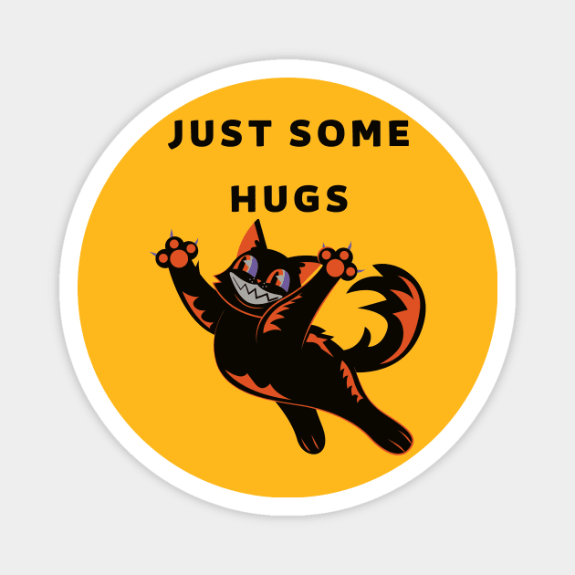 free hugs from cat Magnet by funnyd